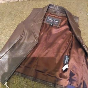 Wilson's chocolate leather vest